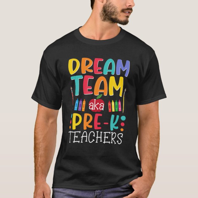 Camiseta Equipe De Sonhos AKA Professores Pré-K Semana De A (Frente)