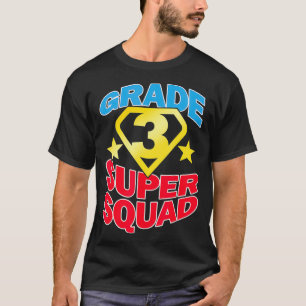 Camiseta Equipe de Super-Heróis do Super Squad de Grau 3
