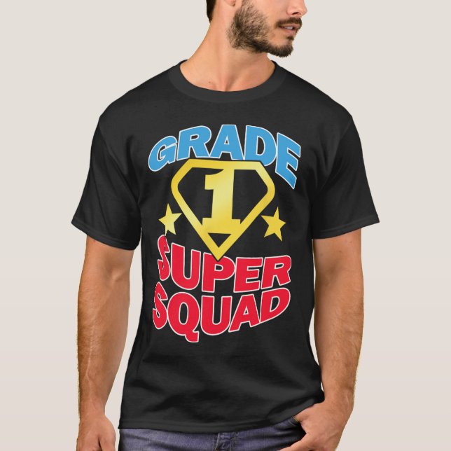 Camiseta Equipe de Super-Heróis Super Esquadrão - Equipe de (Frente)