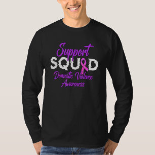 Camiseta Equipe de Suporte Violência Doméstica Para Homens
