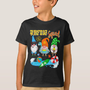 Camiseta Equipe de Surf Três Gnomos Havaiano Surfing Verão