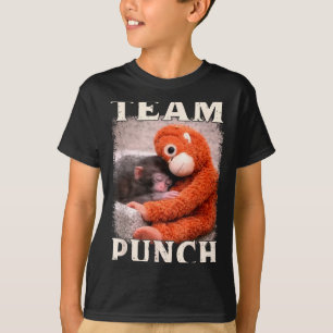 Camiseta Equipe de tendência de meme de soco de macaco bebê