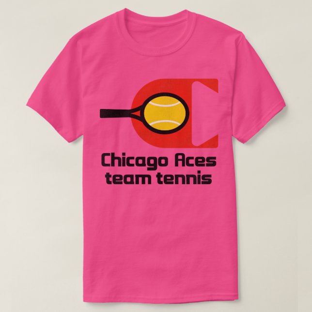 Camiseta Equipe de Tênis com Defeito de Chicago Aces (Frente do Design)