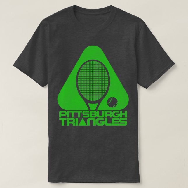 Camiseta Equipe de Tênis de Pittsburgh Triangles com Defeit (Frente do Design)