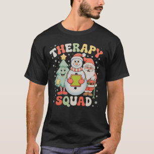 Camiseta Equipe de Terapia de Natal SLP OT PT Tripulação Pa