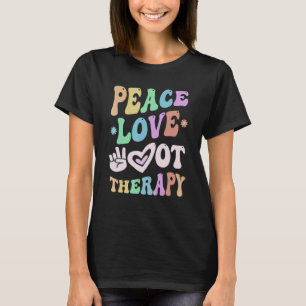 Camiseta Equipe de TERAPIA Ocupacional PAZ AMOR Tripulação 
