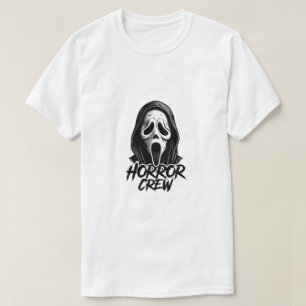 Camiseta Equipe de Terror Máscara Fantasma Filme de Assassi