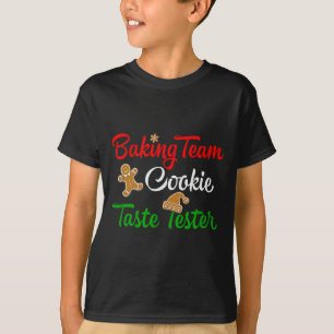 Camiseta Equipe de teste de sabor de biscoito engraçado de
