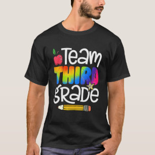Camiseta Equipe De Tie Dye De Terceiro Grau De Volta Ao Pro