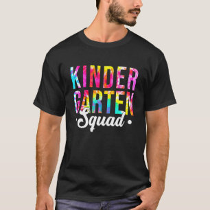 Camiseta Equipe de Tinta Tie da Equipe do Jardim de Infânci