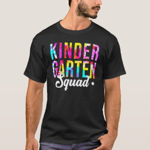 Camiseta Equipe de Tinta Tie Dye do Jardim de Infância Ensi