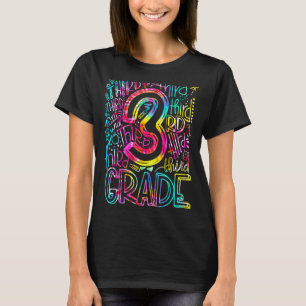 Camiseta Equipe de Tipografia do 3º ano Tie Dye