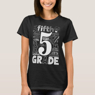 Camiseta Equipe de Tipografia do 5º Ano Professor do Quinto