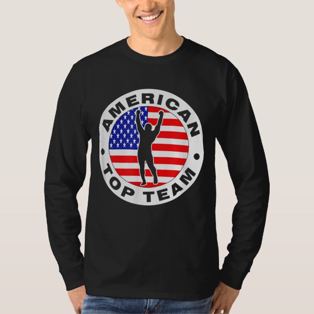 Camiseta Equipe de topo americano jiu jitsu (Frente)