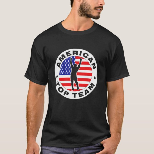 Camiseta Equipe de topo americano jiu jitsu   (Frente)