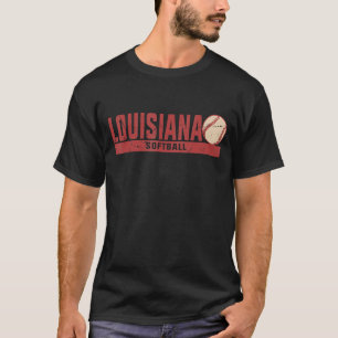 Camiseta Equipe de treinador de Softball da Louisiana Vinta