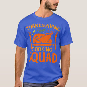 Camiseta Equipe de Tripulação Cozinhar de Ação de Graças