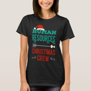 Camiseta Equipe de Tripulação de Natal de Recursos Humanos 