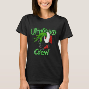 Camiseta Equipe de ultrassom Sonografista Feliz Natal Xmas 