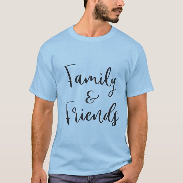 Camiseta "Equipe de Unidade Familiar e Amigos" (Frente)