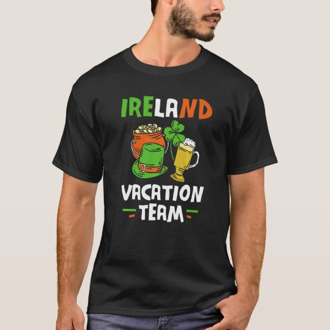 Camiseta Equipe de Vacinas da Irlanda Leprechaun Irish St P (Frente)