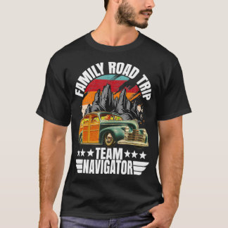 Camiseta Equipe De Viagem Para A Família Navegador Férias D