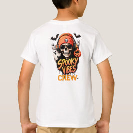Camiseta Equipe de Vibrações Assustadoras no Halloween Esqu