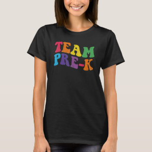 Camiseta Equipe de Vintage Pré-K Professora Pré-Escolar Est