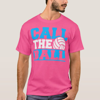 Camiseta Equipe De Voleibol Chama De Bola De Voleibol