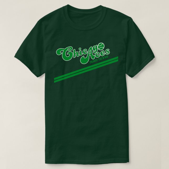 Camiseta Equipe Defunct Chicago Aces Tênis 1975 (Frente do Design)