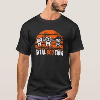 Camiseta Equipe Dental Boo Dentista Fantasia de Halloween D