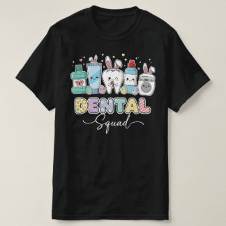 Camiseta Equipe Dental Divertida Feliz Páscoa | Dentista F