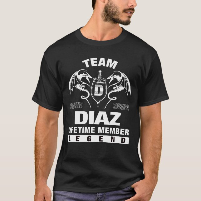 Camiseta Equipe DIAZ - Membro do Lifetime (Frente)