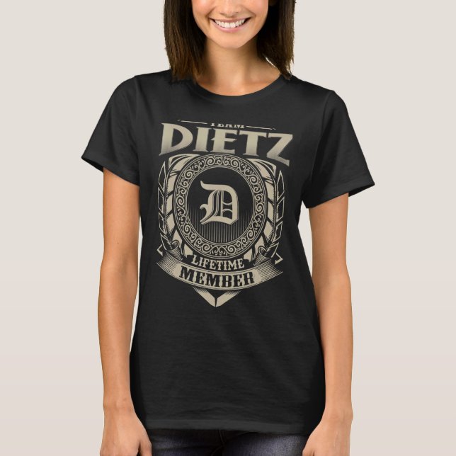 Camiseta Equipe DIETZ Membro Vintage Família DIETZ (Frente)