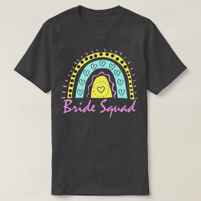 Camiseta Equipe Divertida da Noiva Esquadra de Despedida de (Frente do Design)