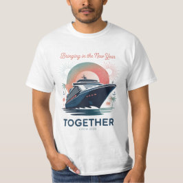 Camiseta Equipe Divertida de Ano Novo Dizia 2026 Amigos