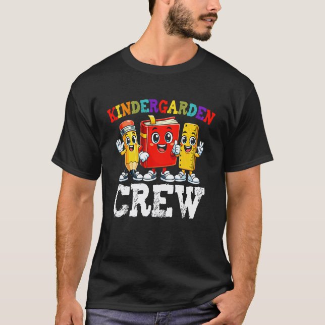 Camiseta Equipe Divertida de Professores de Jardim de Infân (Frente)