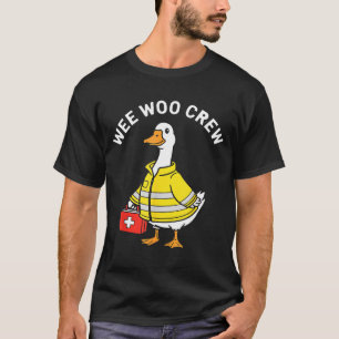 Camiseta Equipe Divertida Wee Woo Ganso Emt Paramédico Bomb