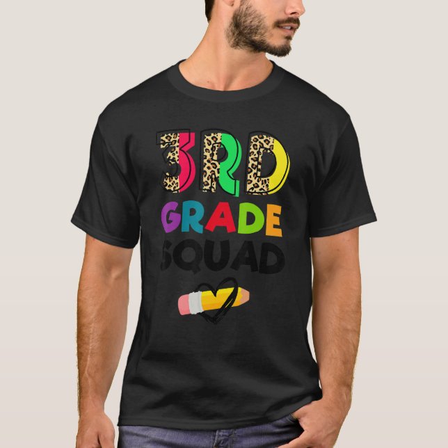 Camiseta Equipe do 3º ano Esquadrão Leopardo Professores do (Frente)