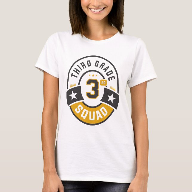 Camiseta Equipe do 3º ano na quadra de volta à escola (Frente)