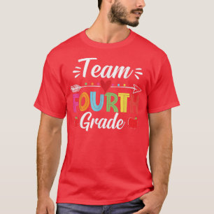 Camiseta Equipe do 4º ano de volta à Escola Estudantes de P
