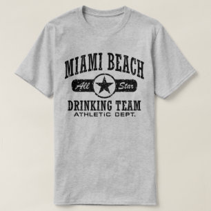 Camiseta Equipe do bebendo de Miami Beach