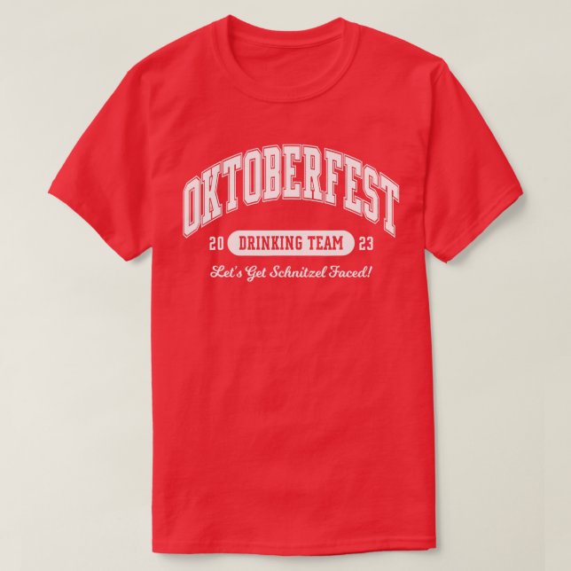 Camiseta Equipe do Bebendo Oktoberfest 2023 Permite Obter S (Frente do Design)