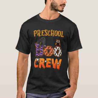 Camiseta Equipe do Boo da Pré-escola Dia das Bruxas Pré K P
