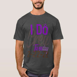 Camiseta Equipe do EU FAÇO Casamento 22222 Festa da TWOSDAY