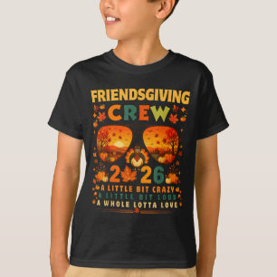 Camiseta Equipe do Friendsgiving 2026 Ação de Graças Outono