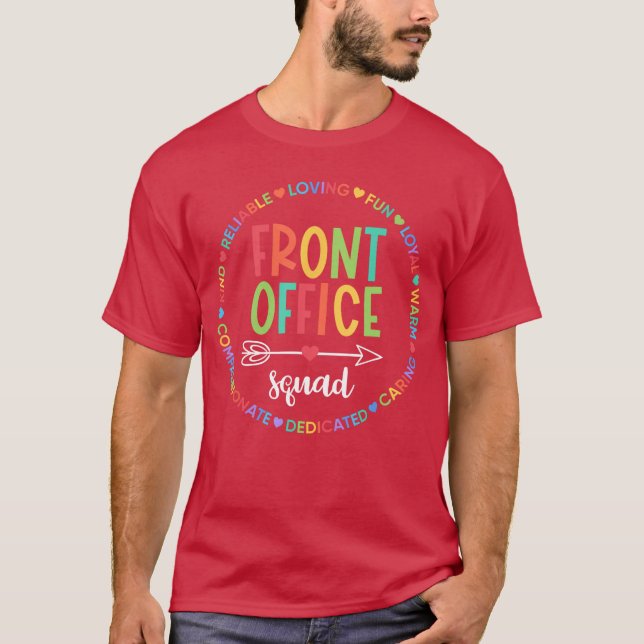Camiseta Equipe do Front Office Secretária Funcionários Adm (Frente)