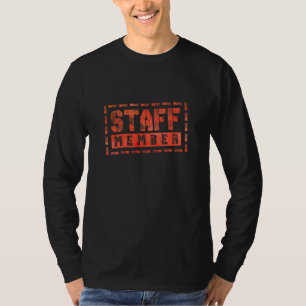 Camiseta Equipe do Grupo de Tripulação do Membro do funcion