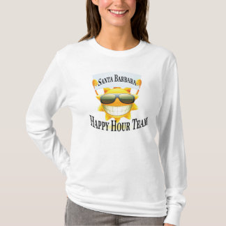 Camiseta Equipe do happy hour de Santa Barbara
