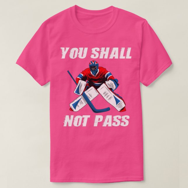 Camiseta Equipe do Jogador do Ice Hockey Goalie Funny Keepe (Frente do Design)